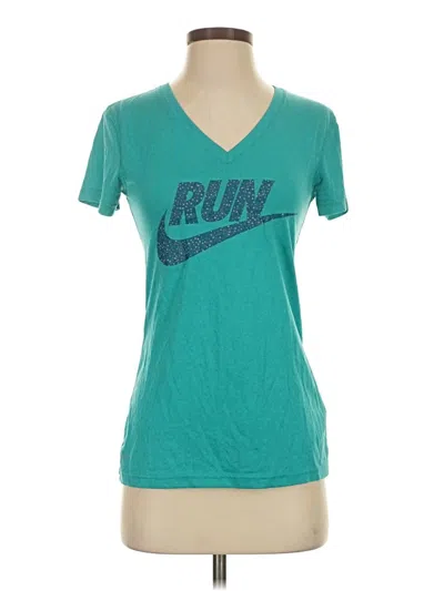Pre-owned Nike Active T-shirt In Teal