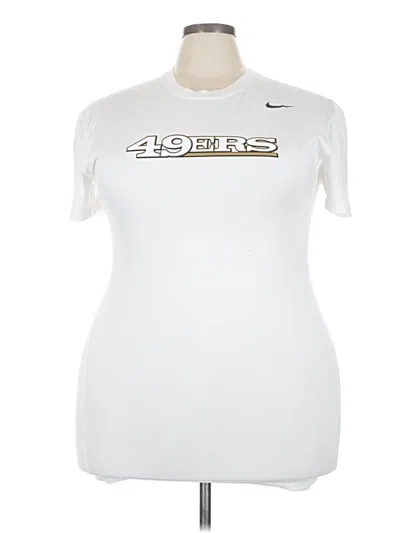 Pre-owned Nike Active T-shirt In White