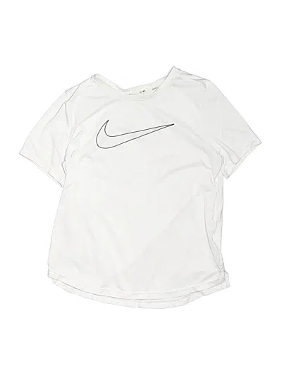 Pre-owned Nike Kids' Active T-shirt In White