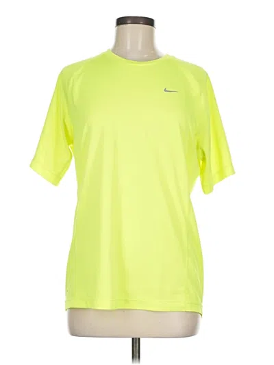 Pre-owned Nike Active T-shirt In Yellow