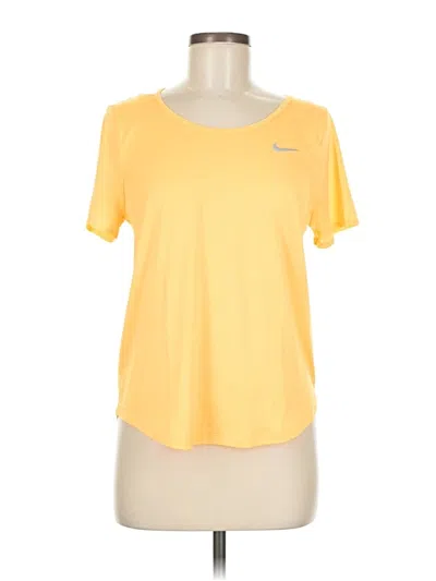 Pre-owned Nike Active T-shirt In Yellow