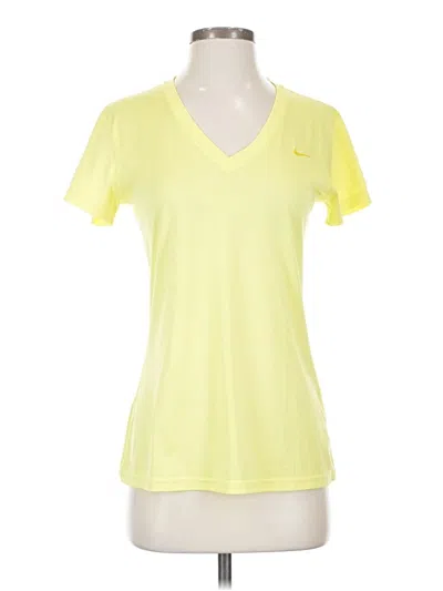 Pre-owned Nike Active T-shirt In Yellow