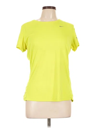 Pre-owned Nike Active T-shirt In Yellow