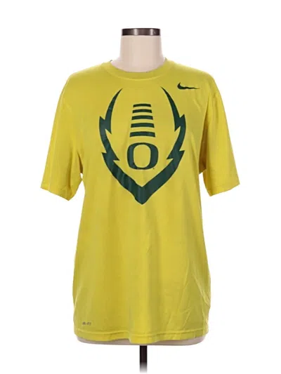 Pre-owned Nike Active T-shirt In Yellow
