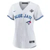Nike Addison Barger Toronto Blue Jays 2025 World Series Participant  Women's Mlb Replica Jersey In White