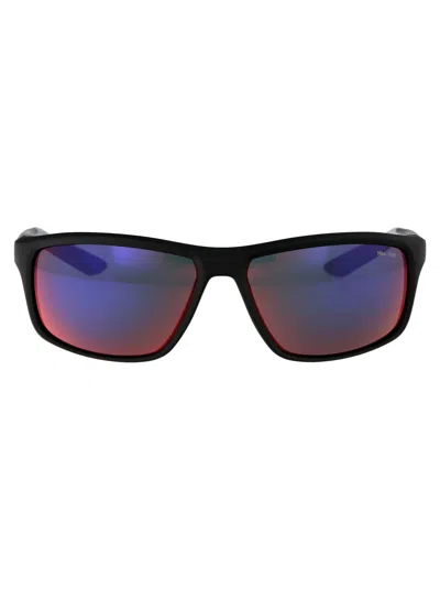 Nike Adrenaline 22 E Sunglasses In 010 Black White Noir Blanc
