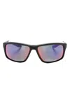 Nike Adrenaline Biker-frame Sunglasses In Black