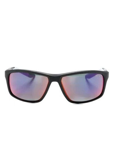 Nike Adrenaline Biker-frame Sunglasses In Black