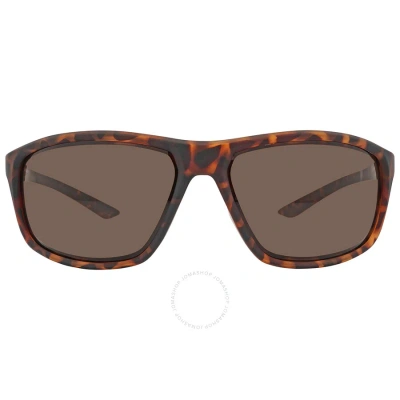 Nike Adrenaline Brown Rectangular Men's Sunglasses Ev1112 221 66 15 In Brown / Tortoise