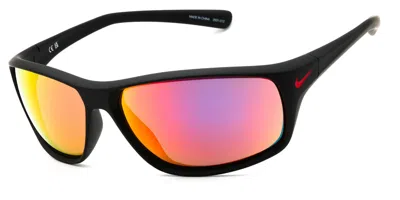 Nike Adrenaline Fq4602 006 Occhiali Da Sole Neri Per Uomo In Black
