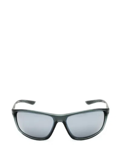 Nike Adrenaline Rectangle-frame Sunglasses In Gray