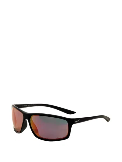 Nike Adrenaline Rectangle-frame Sunglasses In Black