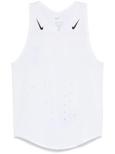 Nike Adv Sleeveless Running Top In White
