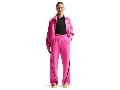 Nike Advantage Dri-fit Mid-rise Tennis Pants In Pink