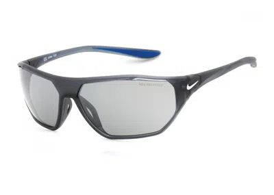 Pre-owned Nike Aero Drift Sunglasses In Matte Dark Grey/grey Silver (dq0811/021) In Gray