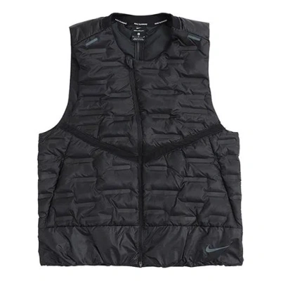 Nike Aeroloft Stay Warm Woven Running Reflective Down Vest Black