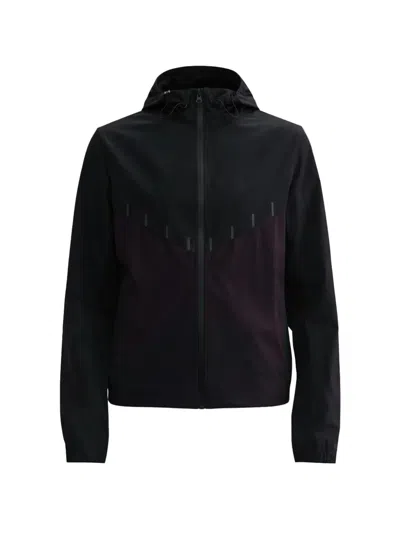 Nike Aeroswift Aerogami Panelled Hooded Jacket In Black