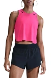 Nike Aeroswift Dri-fit Adv Crop Running Tank Top In Pink