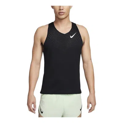 NIKE NIKE AEROSWIFT DRI-FIT ADV RUNNING SINGLET 'BLACK'