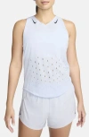 Nike Aeroswift Dri-fit Adv Running Vest White/black Fn2504-100 Women's In Football Grey/ Dark Obsidian