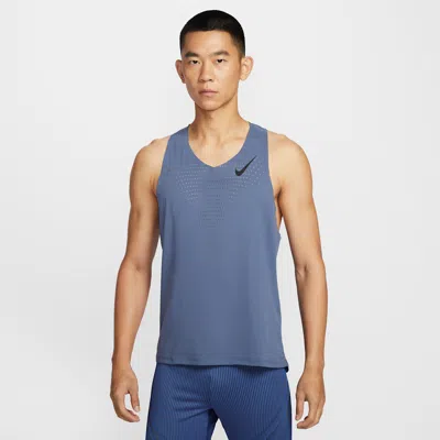 Nike Aeroswift Men's Dri-fit Adv Running Vest In Blue