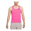 Nike Aeroswift Pullover Running Solid Color Sleeveless Vest Pink