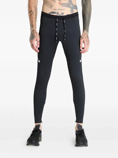 Nike Aeroswift Rear Zipped Pocket Tights In Blue