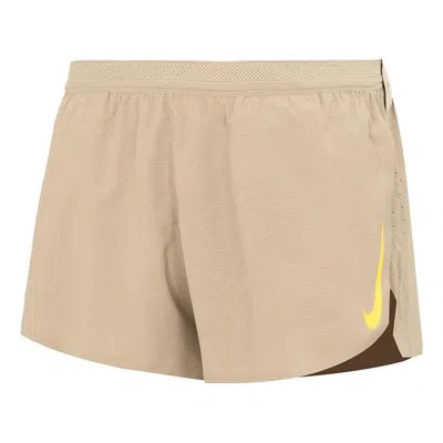 Nike Aeroswift Running Shorts 'tan' In Neutral