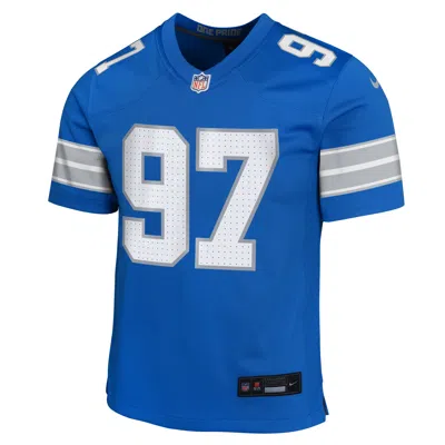 Nike Aidan Hutchinson Detroit Lions Big Kids'  Nfl Game Jersey In Blue