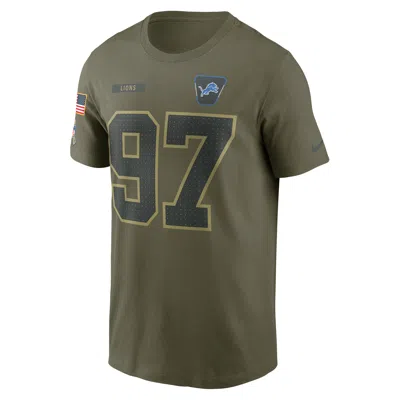 Nike Aidan Hutchinson Detroit Lions Salute To Service Menâs  Men's Nfl T-shirt In Green