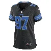 Nike Aidan Hutchinson Black Detroit Lions 2nd Alternate Game Jersey In Blue