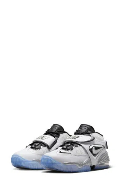 Nike Air Adjust Force 2023 Sneaker In White/metallic Silver/black