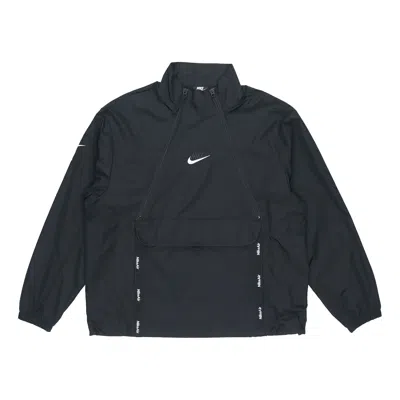 Nike Air Athleisure Casual Sports Jacket Black In Blue