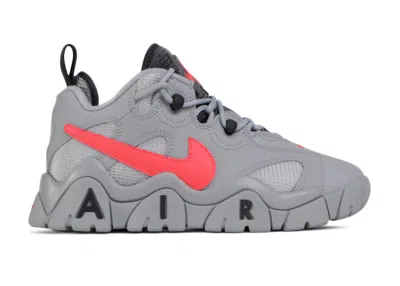 Pre-owned Nike Air Barrage Low Grey Crimson Sneakers In Heather Grey/crimson Red