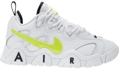 Pre-owned Nike Air Barrage Low Sneakers In White/black/volt In Multi