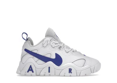 Pre-owned Nike Air Barrage Low Sneakers In White/hyper Blue