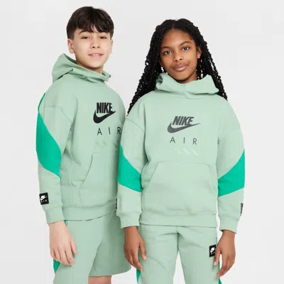 Nike Air Big Kids' Fleece Pullover Hoodie In Green