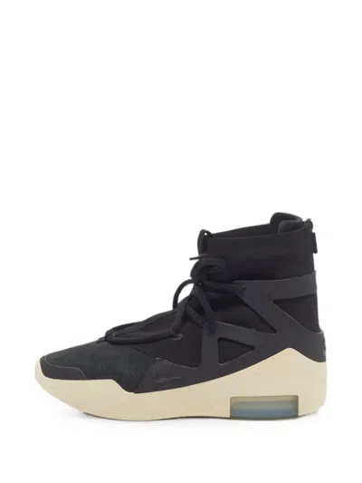 Pre-owned Nike Air Fear Of God 1 Sneakers In Black