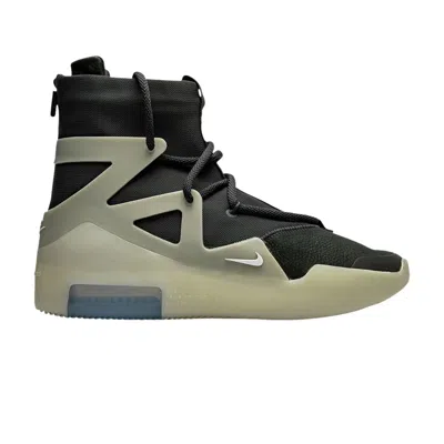 Pre-owned Nike Air Fear Of God 1 'string Off-noir' In Black