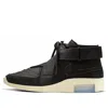 Nike Fear Of God 1 Air Raid Suede And Webbing High-top Sneakers In Black