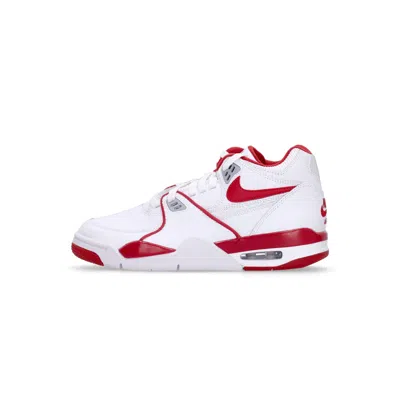 Nike Air Flight 89 Og White/varsity Red/wolf Gray Men's Low Shoe In White/varsity Red/wolf Grey
