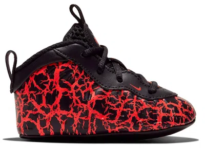 Pre-owned Nike Air Foamposite One Cracked Lava Sneakers In Black/bright Crimson