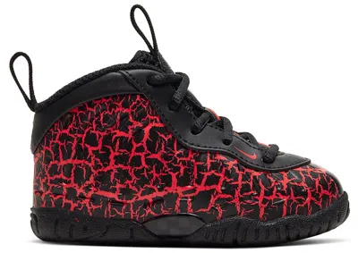 Pre-owned Nike Air Foamposite One Cracked Lava Sneakers In Black/bright Crimson