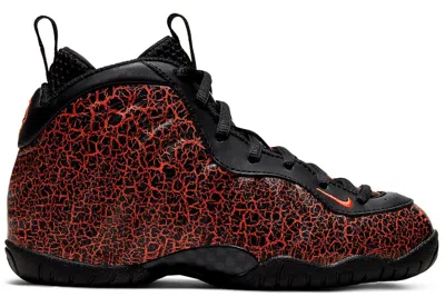 Pre-owned Nike Air Foamposite One Cracked Lava Sneakers In Black/bright Crimson