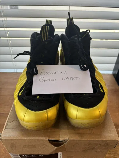 Pre-owned Nike Air Foamposite One Electrolime 2011 Shoes In Yellow