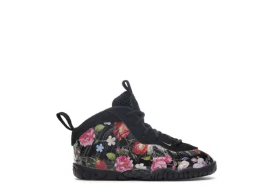 Pre-owned Nike Air Foamposite One Floral Sneakers In Black/metallic Gold In Multi