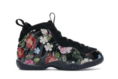 Pre-owned Nike Air Foamposite One Floral Sneakers In Black/metallic Gold