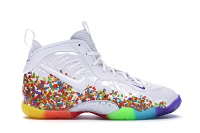 Pre-owned Nike Air Foamposite One Fruity Pebbles (2017) Sneakers In White/court Purple