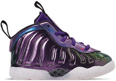 Pre-owned Nike Air Foamposite One Iridescent Purple Sneakers In Rush Pink/neptune Blue