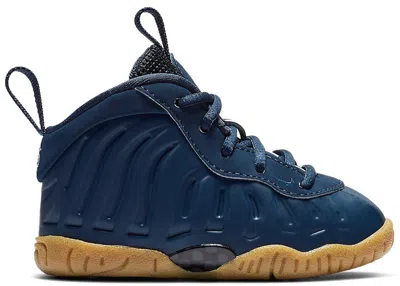 Pre-owned Nike Air Foamposite One Navy Gum Sneakers In Midnight Navy Blue/gum Light Brown In Multi